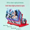 3D Blue Light Filter Mobile Amplifier with Pull-Out Stand for Eye Protection