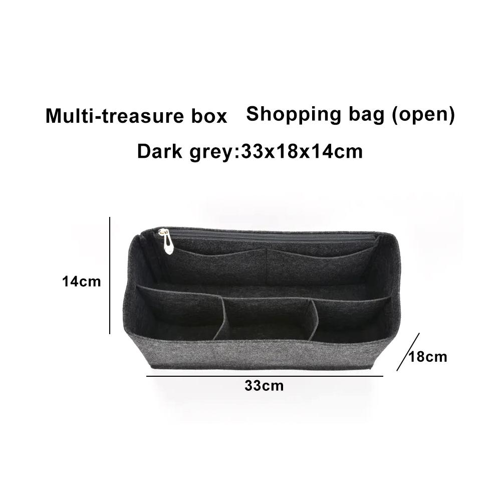 Large Ultra-light Travel Tote Bags Organizer Makeup Storage Bag Felt Insert Bag Organizer Custom Size Insert Bags for Phone Case