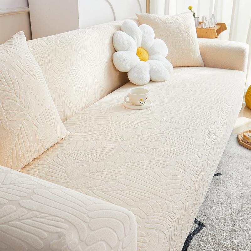 Simple Style Jacquard Velvet Fabric Sofa Cover Cover Type All Inclusive Non Slip Breathable Modular Sofa Universal for All Seasons