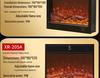 Decorative Flame Electric Fireplace Heater: Built-In Home Simulation