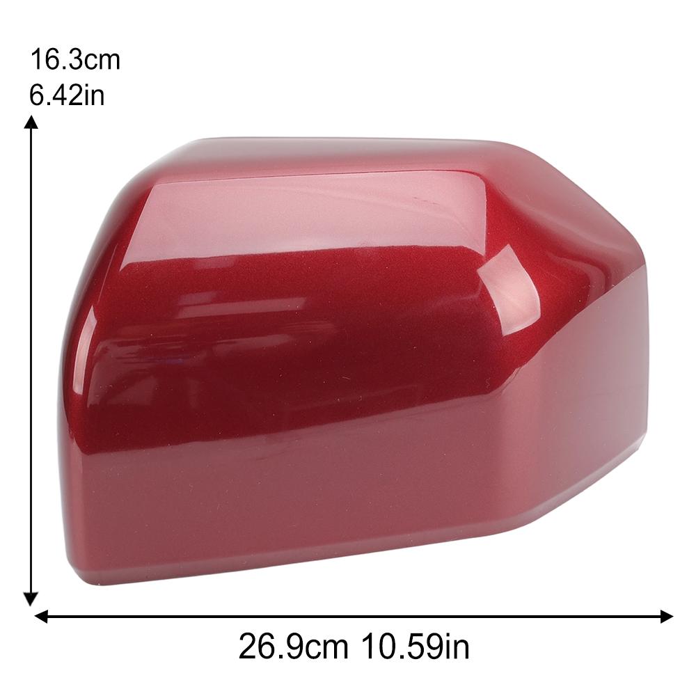 Rearview Mirror Cover Cap For Ford F150 2015 2016 2017 2018   Dark Red With Buckle Side Mirror Cover Cap Car Accessories