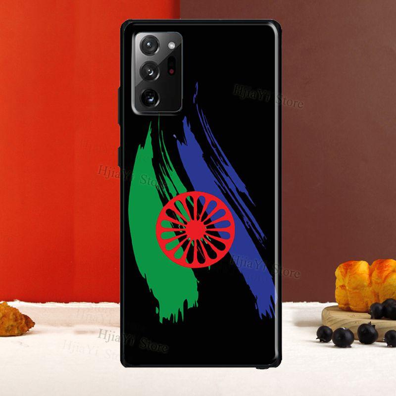 Pouzdro s motivem cikánské romské vlajky pro Samsung Galaxy S20 FE S22 S21 Ultra Note 20 Note 10 S8 S9 S10 Plus