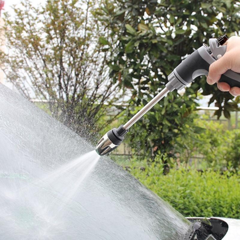 Heavy Duty Aluminum Alloy Water Sprayed Guns For Car Washing Garden Cleaning Featuring 10-20M Range And Universal Hose Compatibility