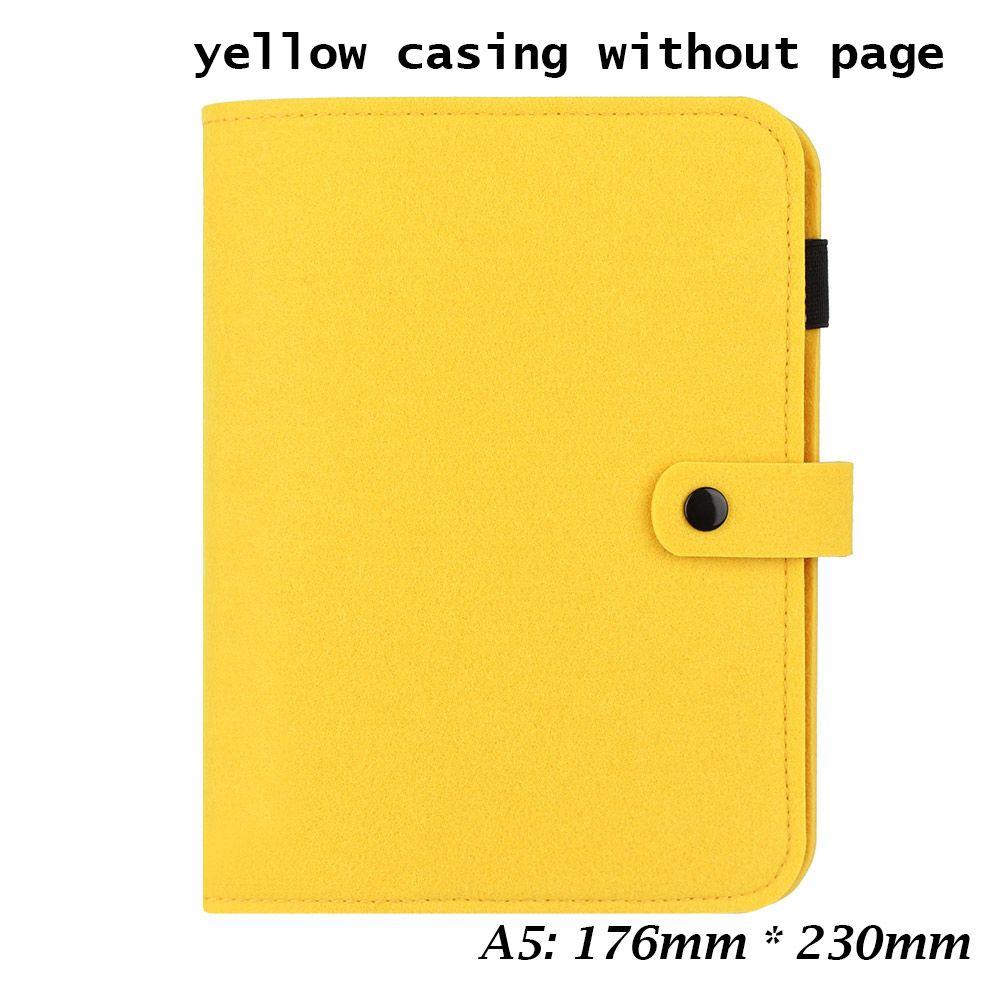 A6 Colorful Office Supplies Stationery Fashion Felt Notebook Felt Shell Ring Binder Portable Diary