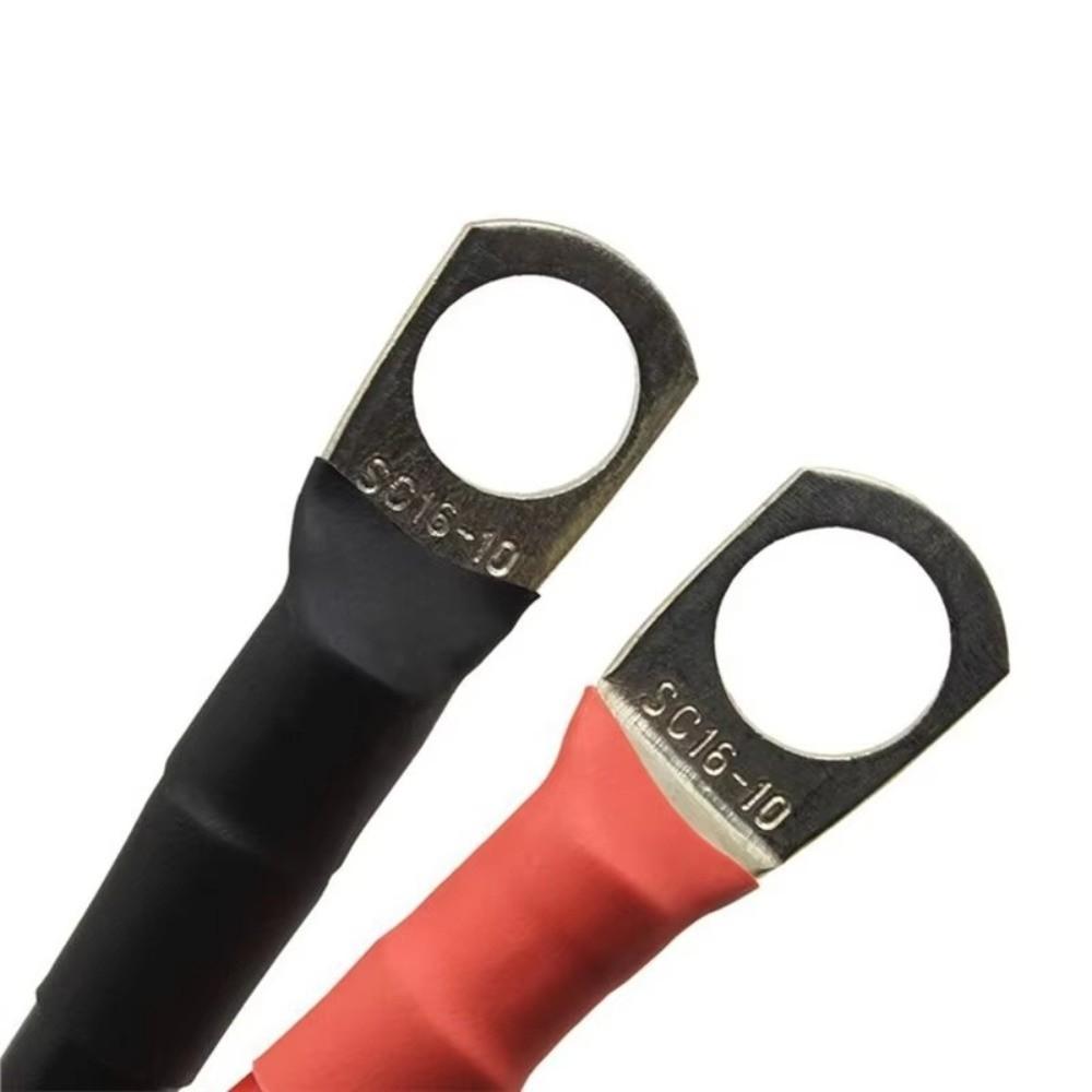 2pcs 2AWG Gauge Battery Inverter Cable Waterproof Starter Cable Set For Trucks Boats Motorcycle