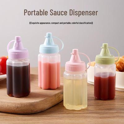 Conjunto de Garrafas Squeeze Pata de Gato para Salada e Condimentos para Churrasco ao Ar Livre e Molhos Domésticos