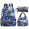 Fashion Children'S Backpack Peripheral Printing Student Leisure Schoolbag Three-Piece Set