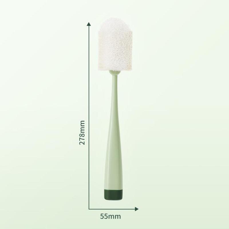 Bottle Foam Cleaning Brush Long Handle Water Bottle Cup Washing Sponge Brush 5*27cm зелёный