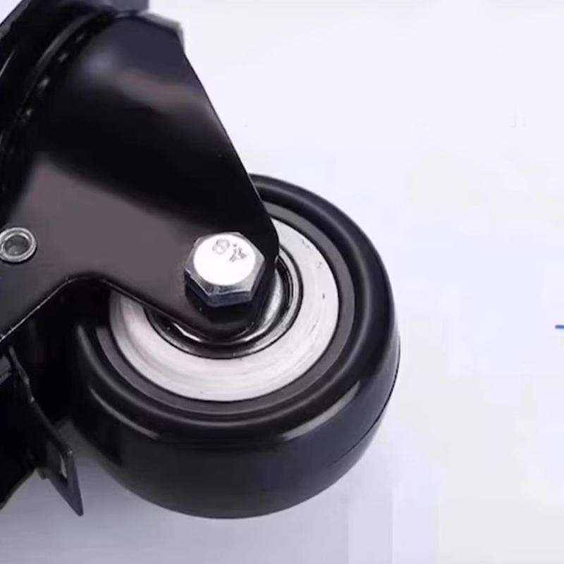 Noiseless Movement Furniture Casters 50kg Load Capacity Resistant Quiet Slide Casters PU Wheel for Commercial Use