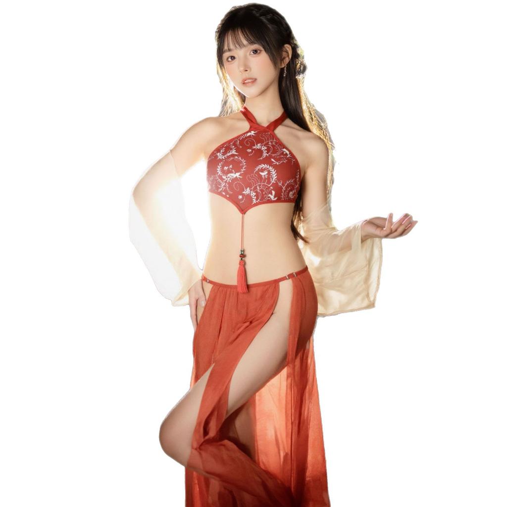 Ancient Fairy Hanfu Sexy Pure Desire Passion Pajamas Sex Products Belly Pocket Women's Sex Underwear