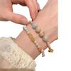 Nuovo Braccialetto Intrecciato in Bambù Stile Cinese Nuovo Braccialetto Retro per Coppia Set di Braccialetti di Lusso Leggero di Nicchia