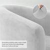 2pcs/set Velvet Club Chair Covers Stretch Armchair Slipcover Sofa Cover with Seat Cushion Cover for Tub Bar Counter Living Room