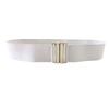 Fashion Womens Wide Elastic Leather Belt Metal Buckle For Dresses And Casual Wear