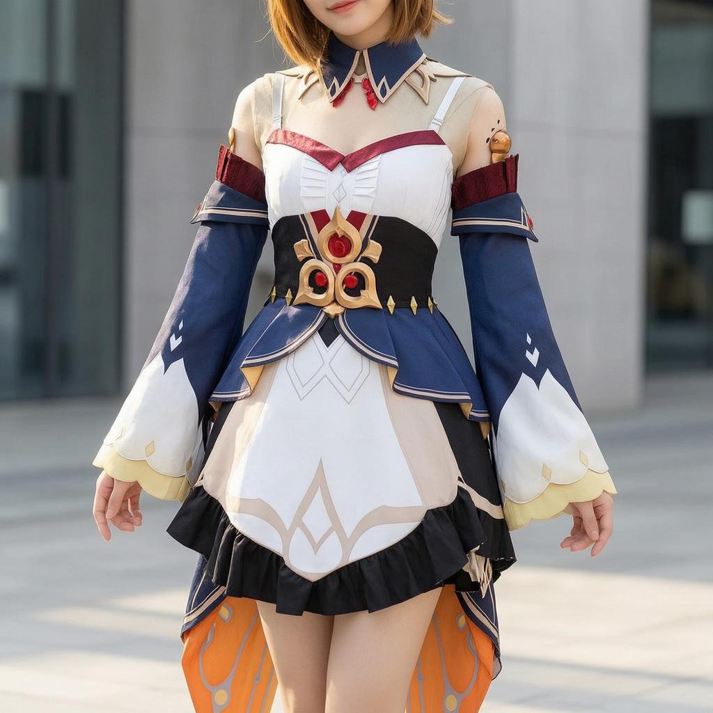 Cosplay oblek Genshin Impact z polyesterové tkaniny pro fanoušky hry