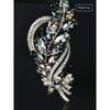 Retro Europe and America Crystal Gem Brooch High-End Corsage for Ladies Pin Elegant Suit Evening Dress Versatile Accessories