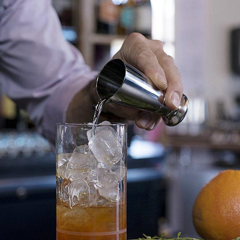 Stainless Steel Spirits/Cocktail Jigger with Fine Beaked Spout for Precise Pouring