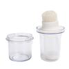 With Brush and Cover Oil Dispenser Push Type Sauce Brush Oil Bottle Brush Home Kitchen