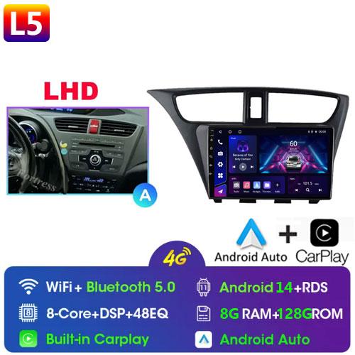 Fortress For Honda CIVIC Hatchback 2012 - 2017 Car Radio Android Multimedia Video Player Navigation GPS Stereo HU No 2 Din 2din