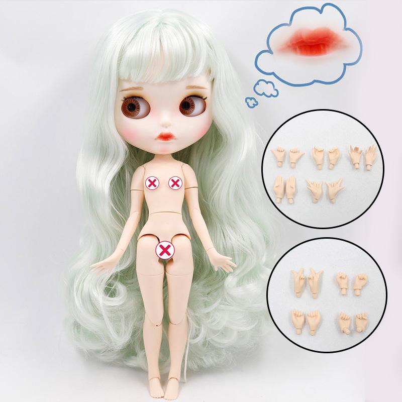 Muñeca ICY DBS Blyth N.º. 4 labios curvados Cara mate personalizada con ceja Cuerpo articulado 1/6 bjd anime