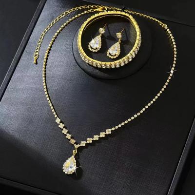Fashion Jewelry Set Necklace  Bracelet Earrings For Woman