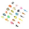 12 stk Tropisk Fisk Leke Sett PVC Pedagogisk Læring 12 stk Havdyr Figurer Sett