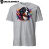 Colorful Bernese Mountain Dog Unisex T-Shirt: Vibrant Design, Comfortable Fit!