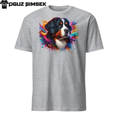 T-shirt Unisexe Bouvier Bernois Coloré: Design Vibrant, Coupe Confortable !