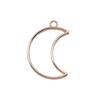 Geometric Openwork Resin Charms MOON HEART Pendants Multi Color Alloy Jewelry Component