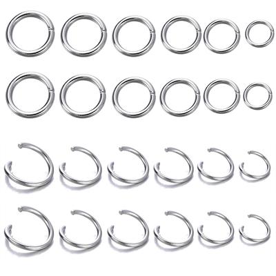 200Pcs Stainless Steel Open Jump Rings for Jewelry Making Supplies DIY Double Loops Split Rings Connectors For Jewelry Findings