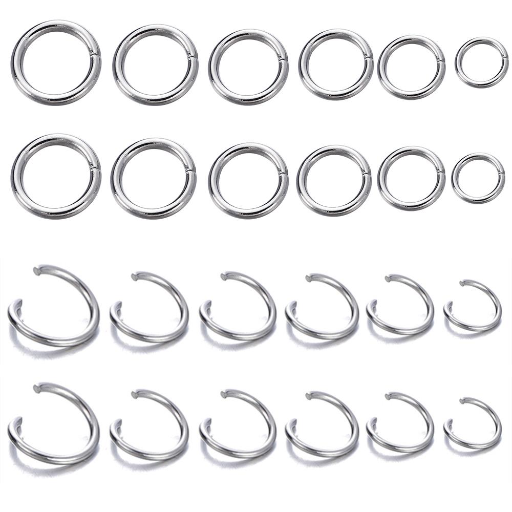200Pcs Stainless Steel Open Jump Rings for Jewelry Making Supplies DIY Double Loops Split Rings Connectors For Jewelry Findings