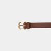 LINE BELT - TAN BRWON, GOLD