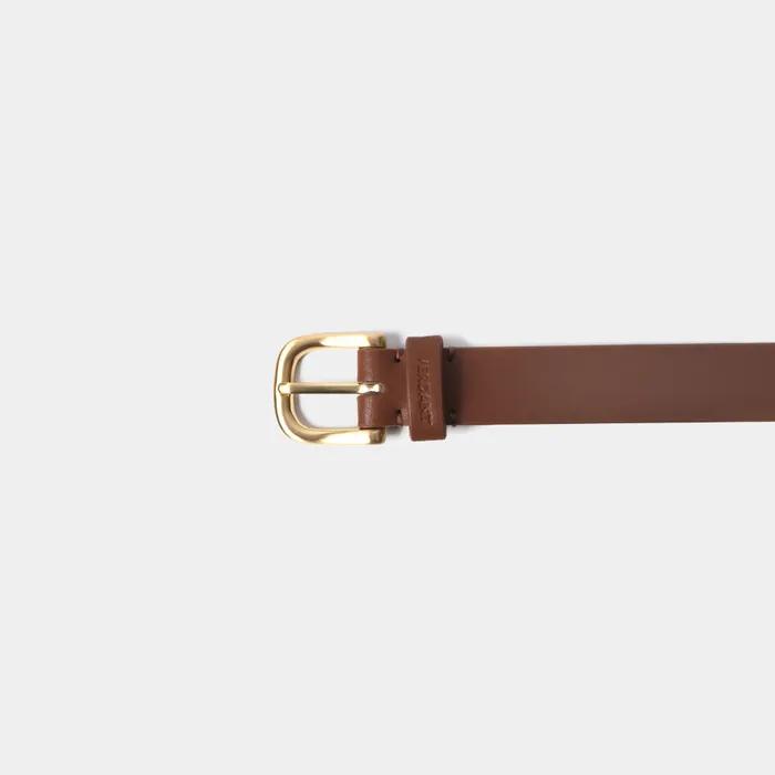 LINE BELT - TAN BRWON, GOLD