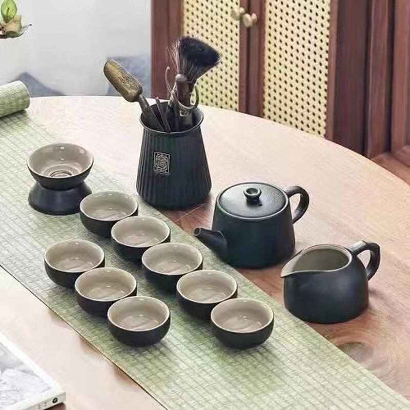 Handun Black Pottery Kung Fu Tea Set