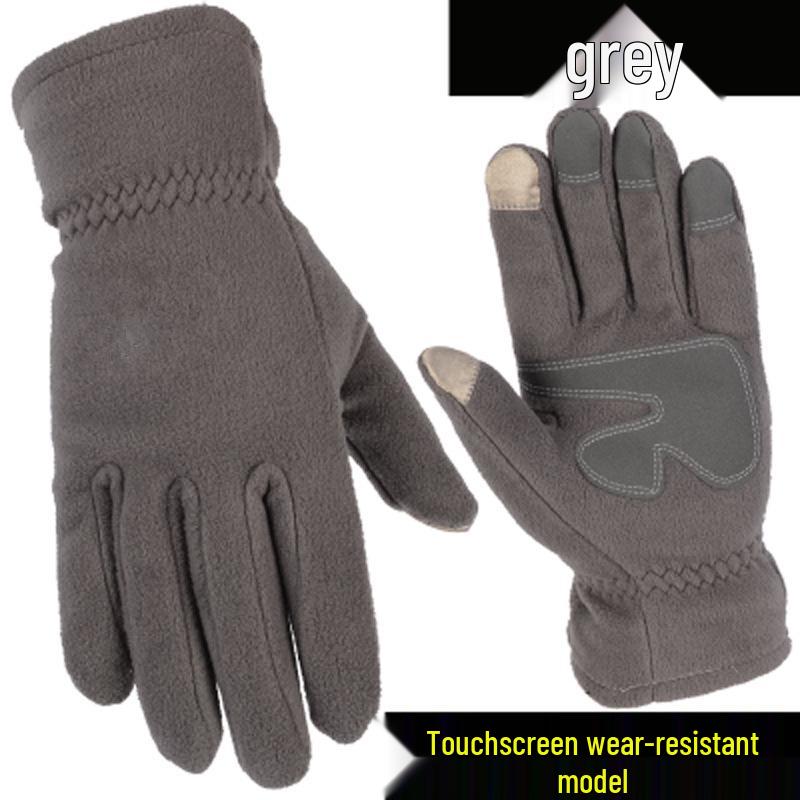 Winter Cold-Proof Fleece Touchscreen Gloves for Skiing, Driving, Running, and Cycling