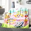 1Pc Boxy Friends Picnic Party Blanket For Couch Bed Plush Cozy Fuzzy Blanket Super Soft Warm Blankets For Fall And Winter 091824