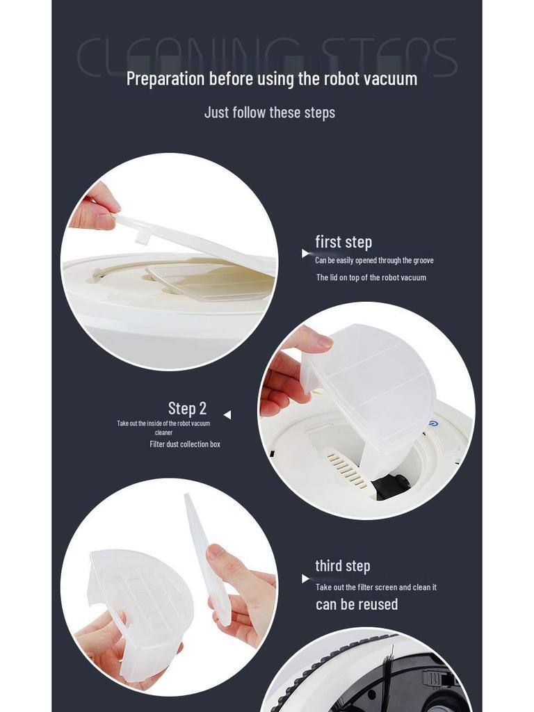 Smart Dual-Use Vacuum: Wet/Dry Mopping Robot - 3-in-1 Sweeping, Suctioning & Mopping Machine