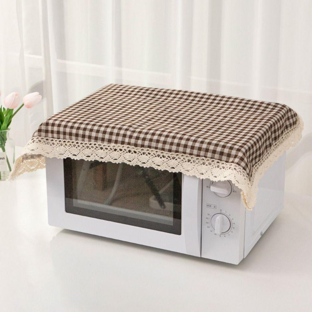1Pcs 40x60cm Microwave Dust Cloth Dustproof Lace Tablecloth  for Desk Photo Background