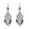 Fashion Ethnic Vintage Bohemian Drop Dangle Long Earrings For Women Geometric Crystal Rhinestone Wedding Earrings Zircon Gift