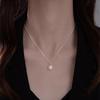 925 Silver Freshwater Pearl Necklace 2025 New Collarbone Chain Neck Chain Tide