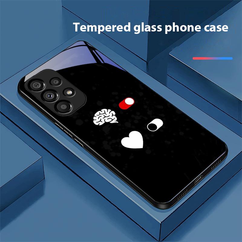 Dancing Skeleton For Samsung Galaxy S10 S20 Plus S21 FE S22 S23 S24 FE S25 Ultra Black Tempered Glass Phone Case Hard Shell