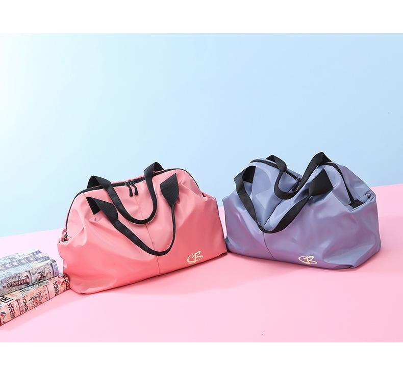 Women's Large Capacity Travel Bag with Wet/Dry Separation - Sports, Fitness, Shoulder, Crossbody & Lightweight Luggage Handbag