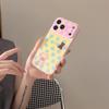 Polka Dot Bear iPhone 15/16/17 Pro Max Anti-Fall Case with Cartoon Design