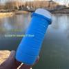 Third Gen Fishing Rod Handle: Anti-slip, Wear-resistant Silicone Grip with Built-in Rod Stopper and Pull-out Cover.