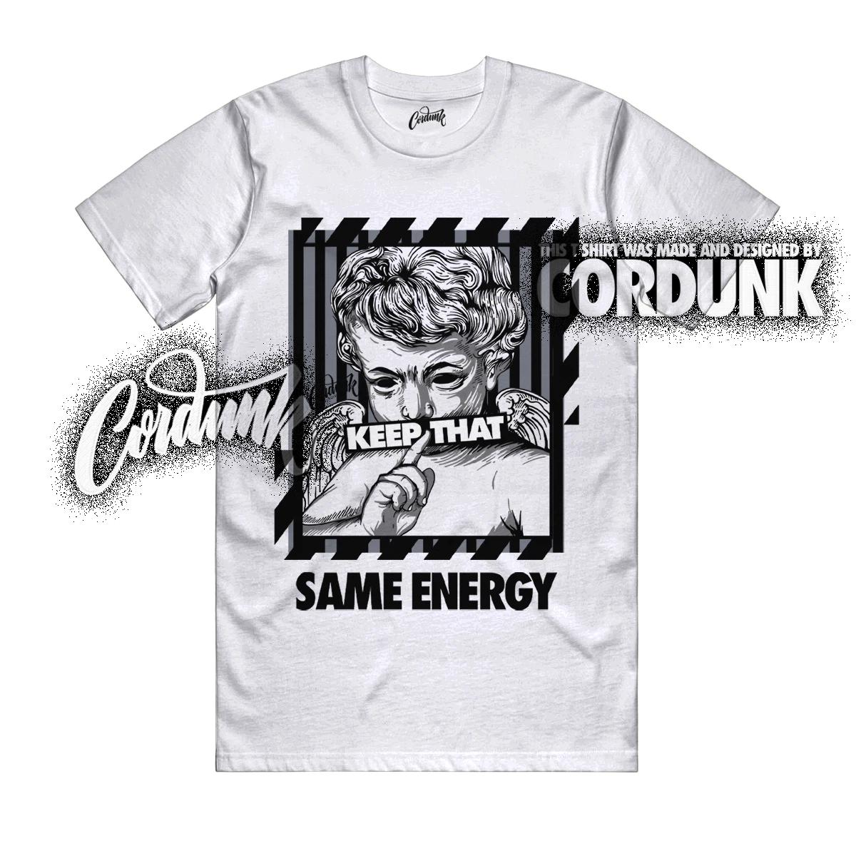 

10 OG Steel White Black Light Steel Grey T Shirt Match ENERGY M