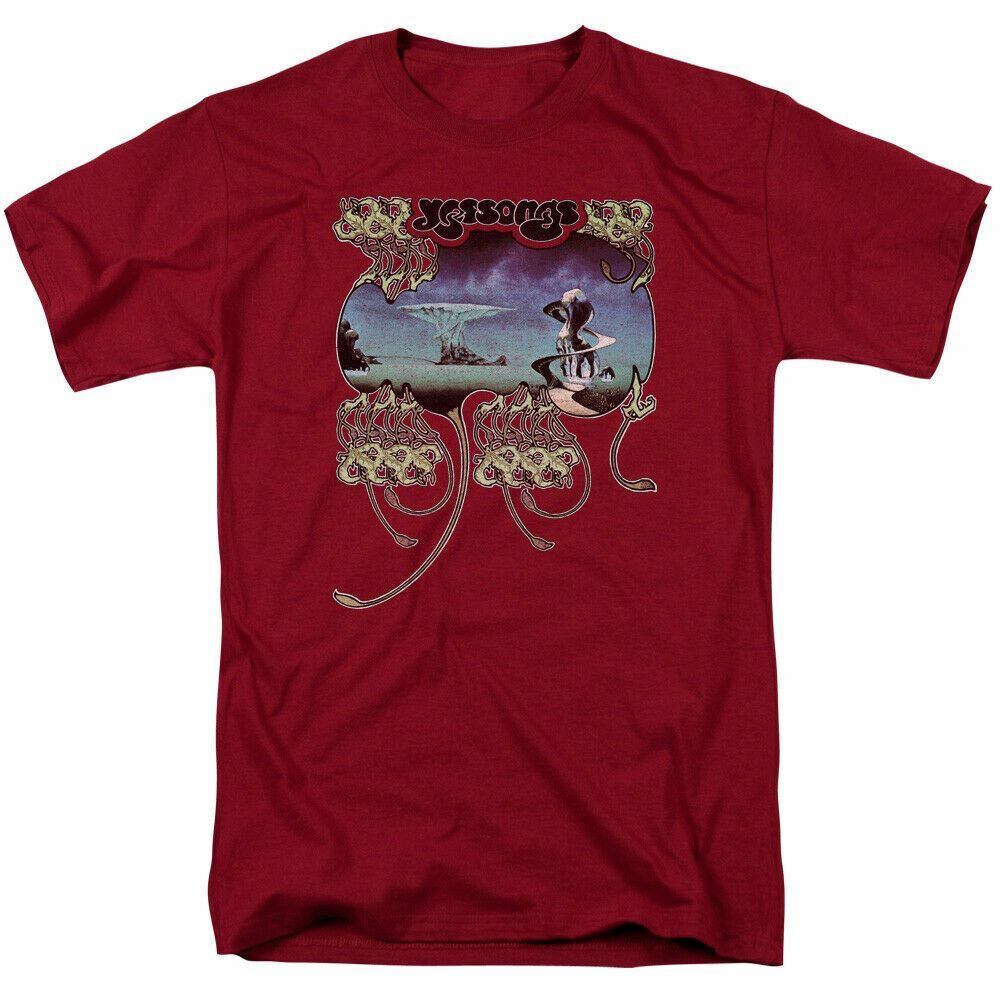 Yes Yessongs T Shirt Mens Licensed Rock Band Tee Cardinal M