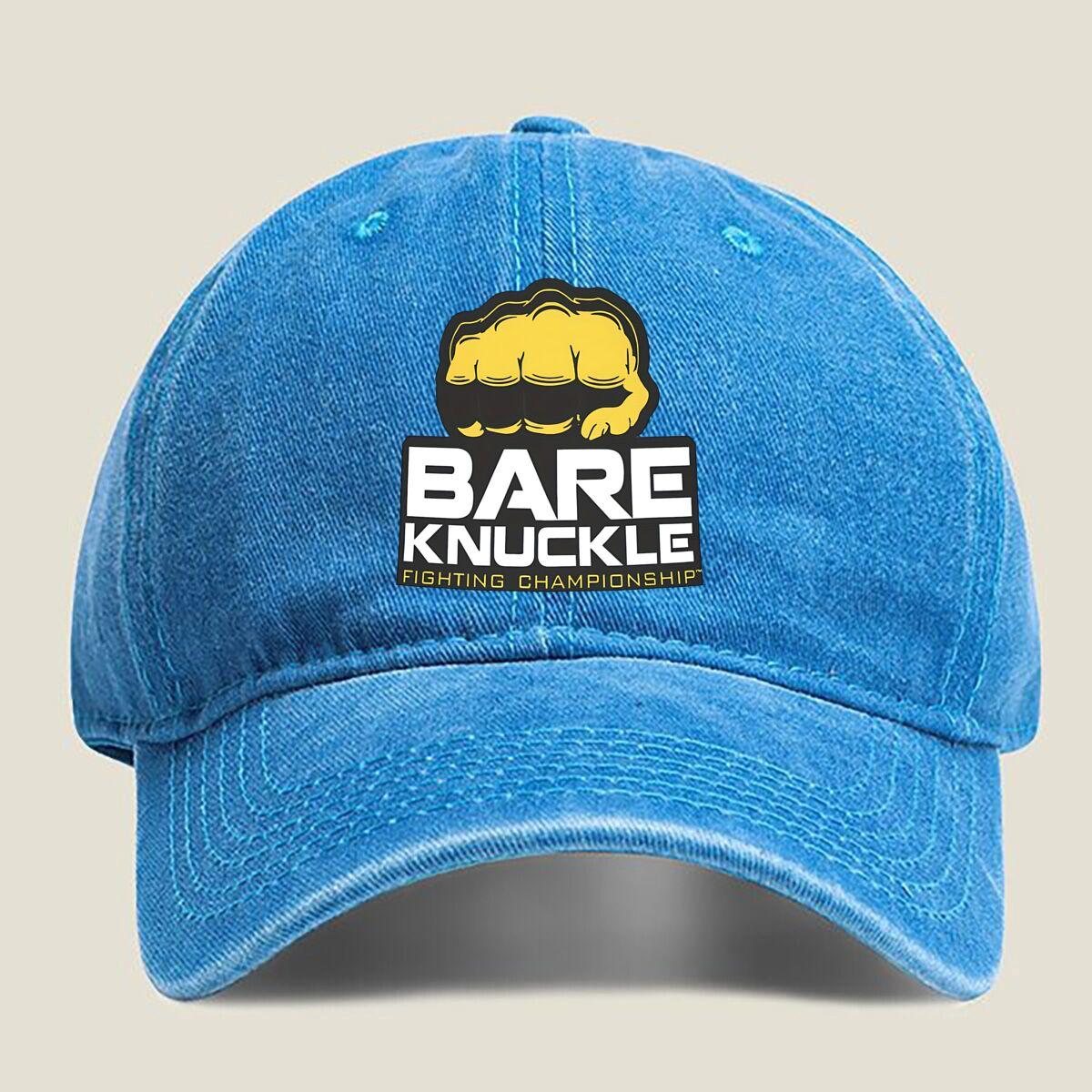 

Bare Knuckle Fighting Washed Baseball Cap One Size озеро синий