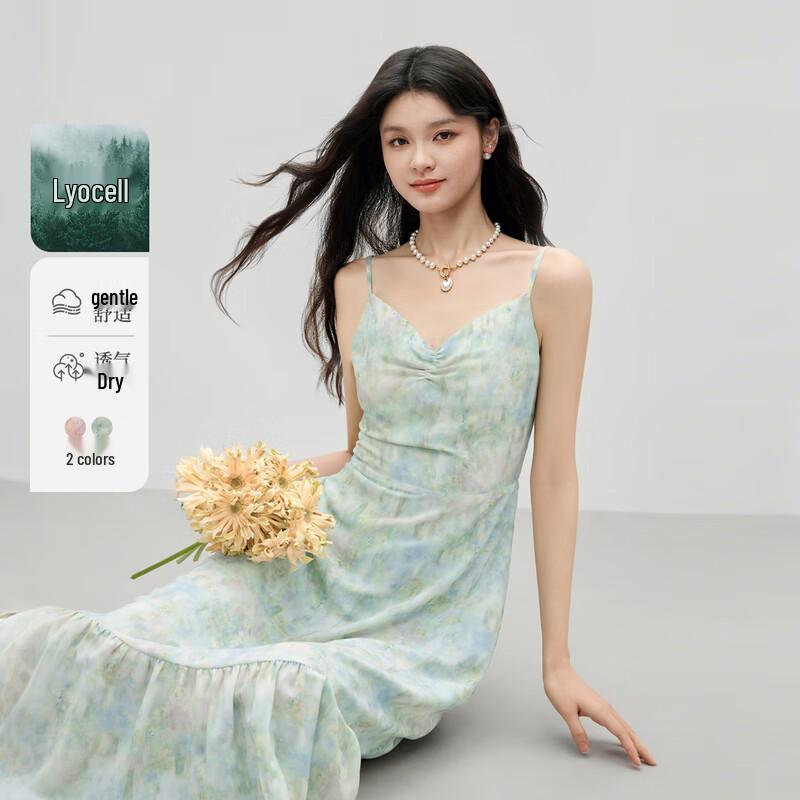 Elegant V-neck Camisole Dress S