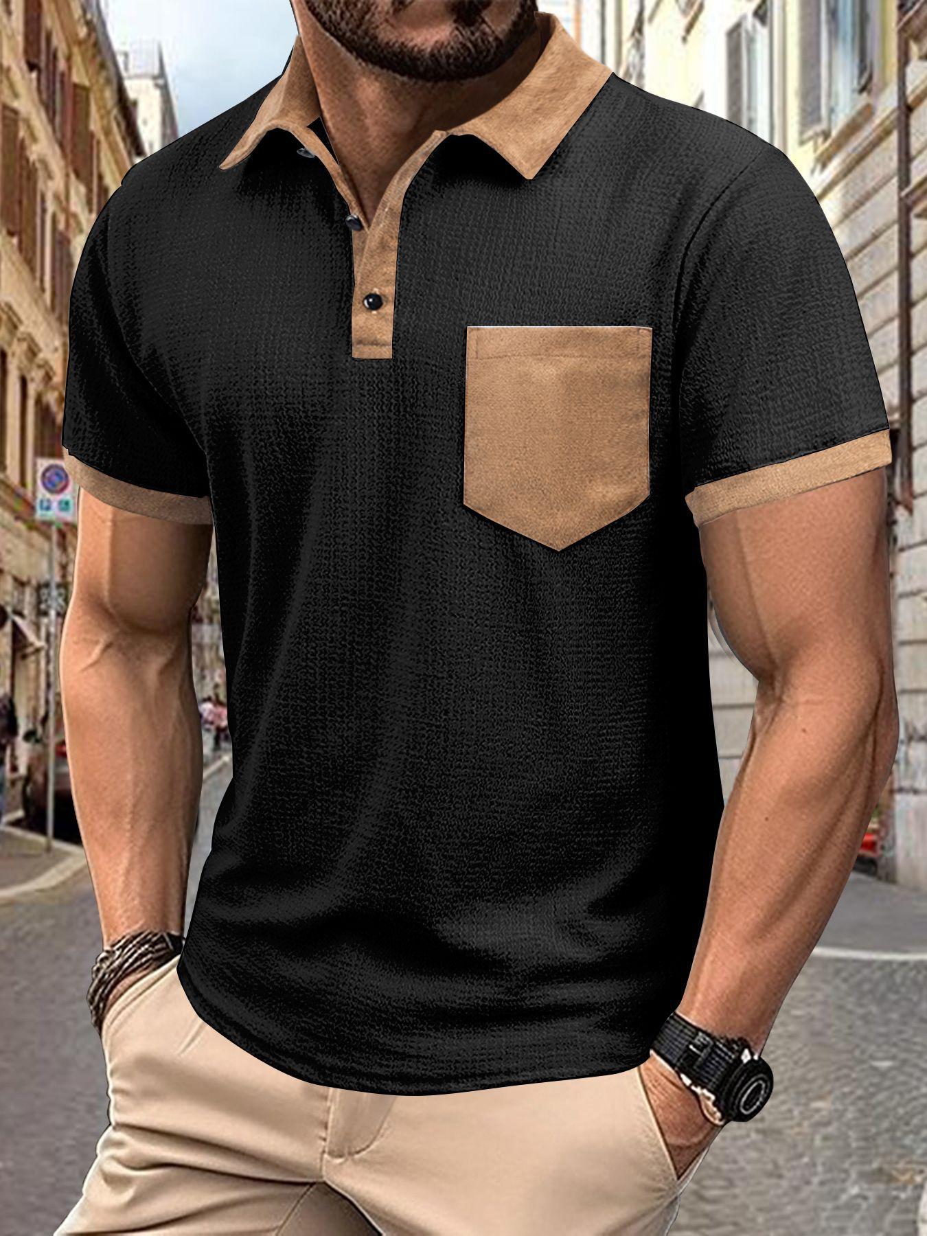 Summer Quick Sale Men s Pocket POLO Shirts, Sports Polo Shirts S
