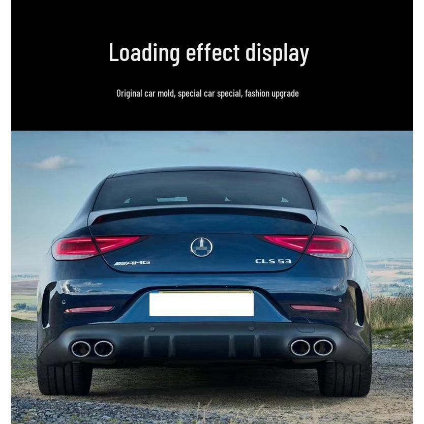 19-21 Mercedes-Benz CLS260/300/350 AMG CLS53 Rear Lip Quad Exhaust Tips