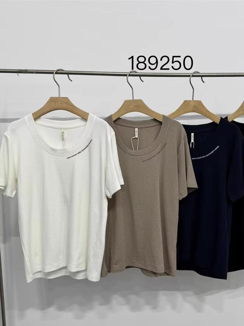 

Women s Plus Size Korean Style Loose Casual Letter Crew Neck T-Shirt One Size